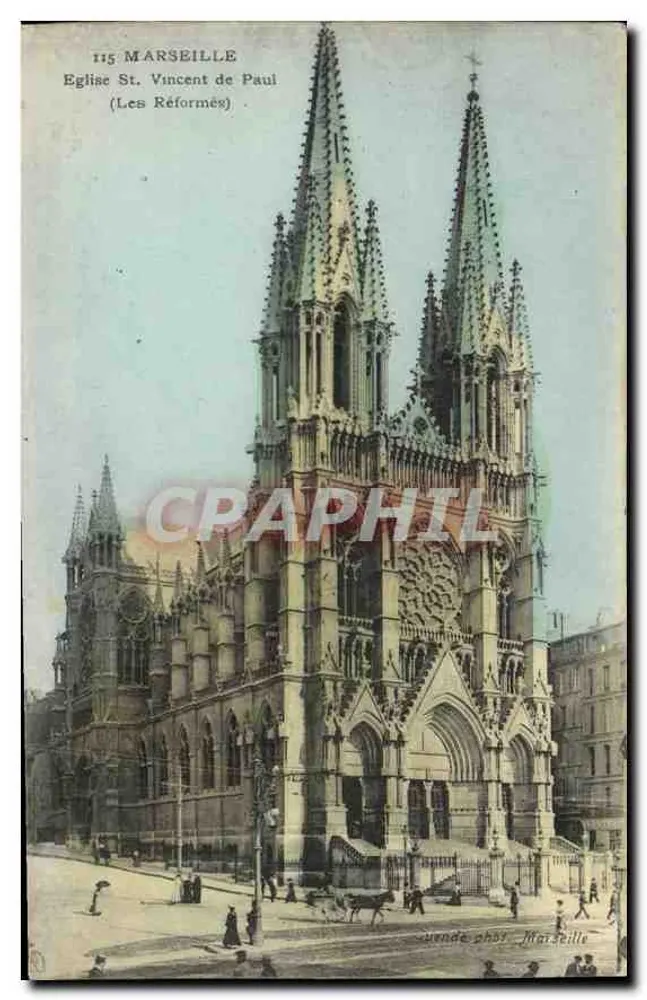 Marseille — Kirche Saint-Vincent-de-Paul (Die Reformierten) — Vende-Phot, Marseille, n°115 - Vorderseite