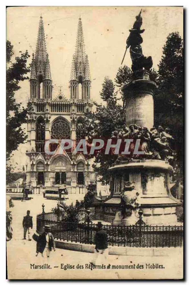 Marseille — Kirche der Reformierten & Denkmal der Mobiles - Vorderseite