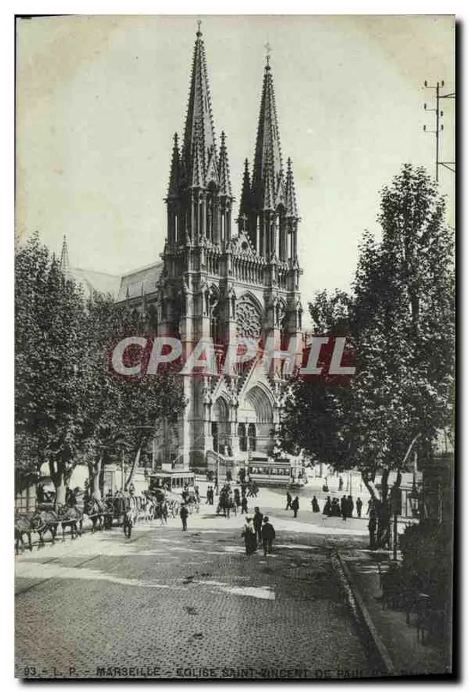 Marseille — Igreja de São Vicente de Paulo — L.P. n° 93 - Frente
