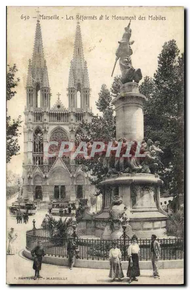 Marseille - Die Reformierte Kirche & das Denkmal der Mobiles — D. RHAT, MARSEILLE - Vorderseite