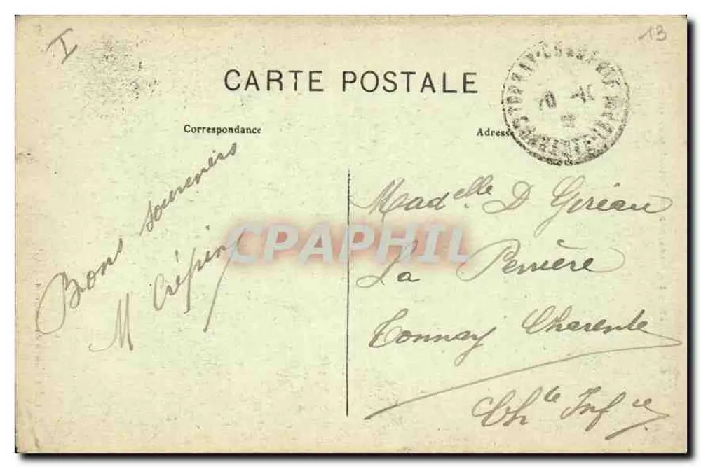 Marselha — A Igreja dos Reformados (São Vicente de Paulo) — Bilhete postal moderno n°4 - Verso