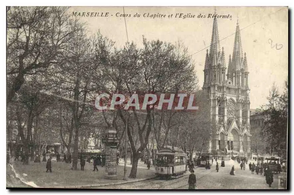 Marseille - Cours du Chapitre e a Igreja dos Reformados — editor não identificado, n° de série 26 - Frente