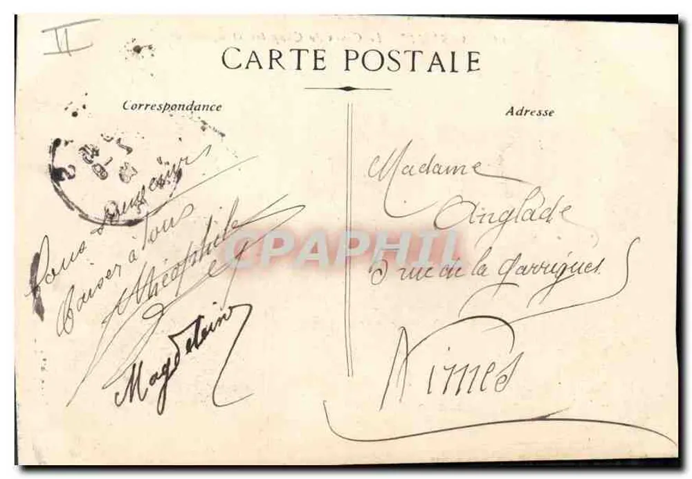 Marseille - O Cours du Chapitre e Igreja das Reformadas - C.N. - Verso
