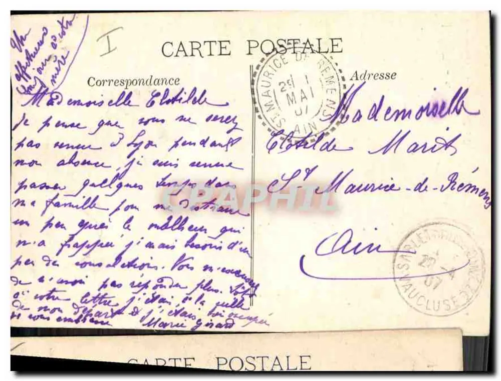 Marseille — Kirche der Reformierten und Denkmal der Mobiles — L.P.M. - 5 - Rückseite