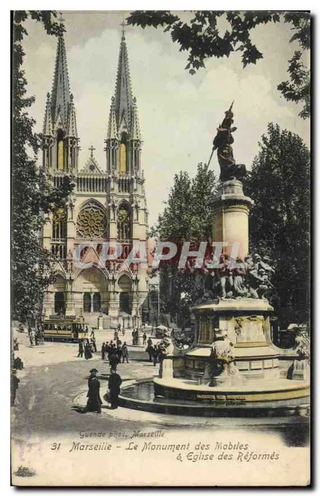 Marseille — Das Reformationsdenkmal & Reformationskirche — Guende fot. Marseille, Nr. 31 - Vorderseite