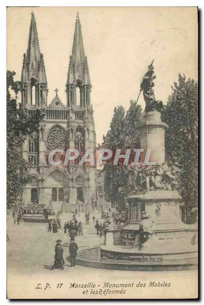 Marseille - Denkmal der Mobiles und die Reformierten - L.P. 17 - Vorderseite