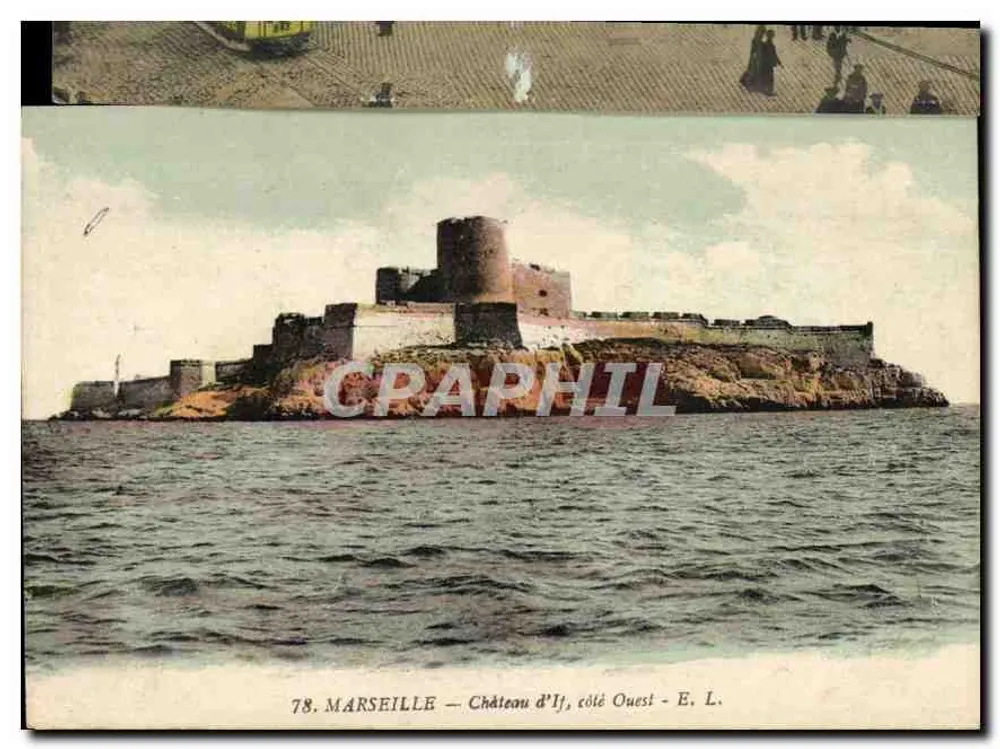 Marselha — Castelo de If, lado Oeste — E. L. n°78 - Frente
