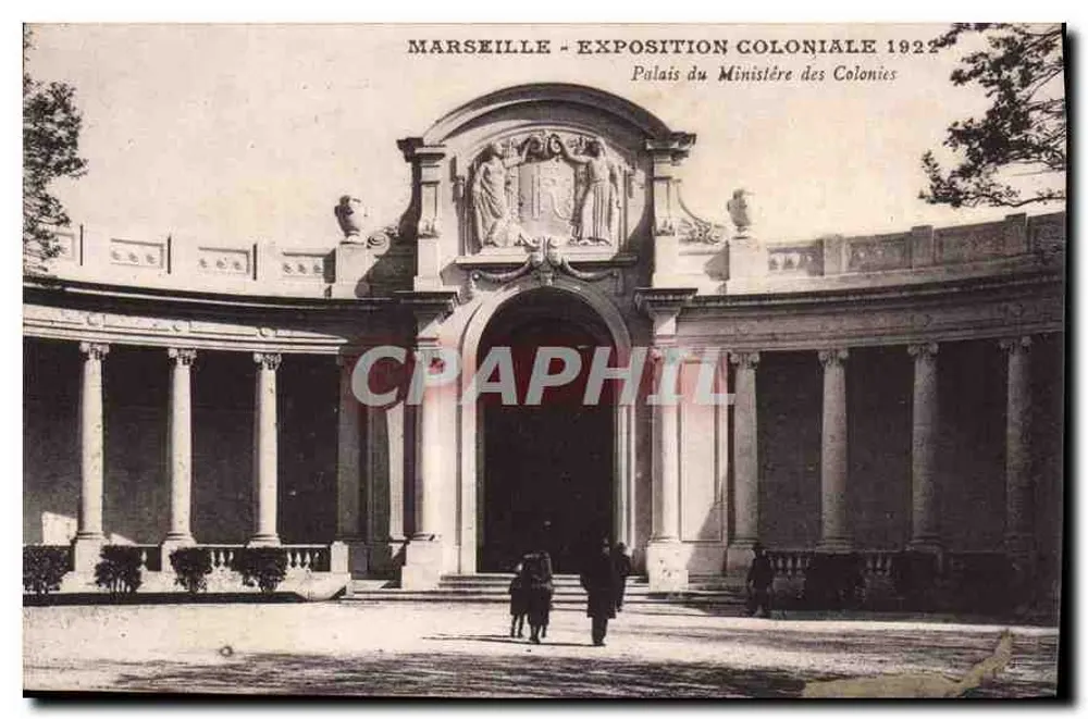Marseille - Kolonialausstellung 1922 — Palais du Ministère des Colonies - Vorderseite