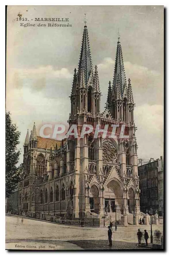 Marseille — Igreja dos Reformados — Edição Gilotita, fot. Nuez - Frente