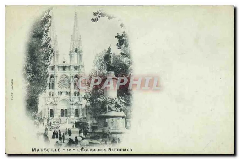 Marselha - A Igreja dos Reformados — Fot. LACOUR, n°12 - Frente