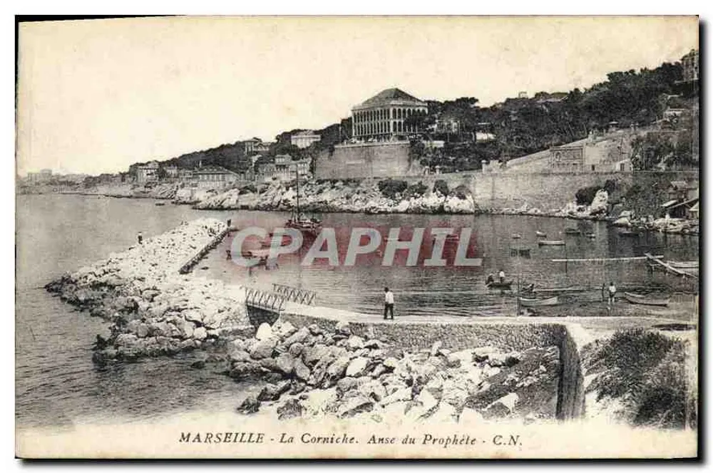 Marseille - A Corniche. Anse do Profeta - C.N. - Frente