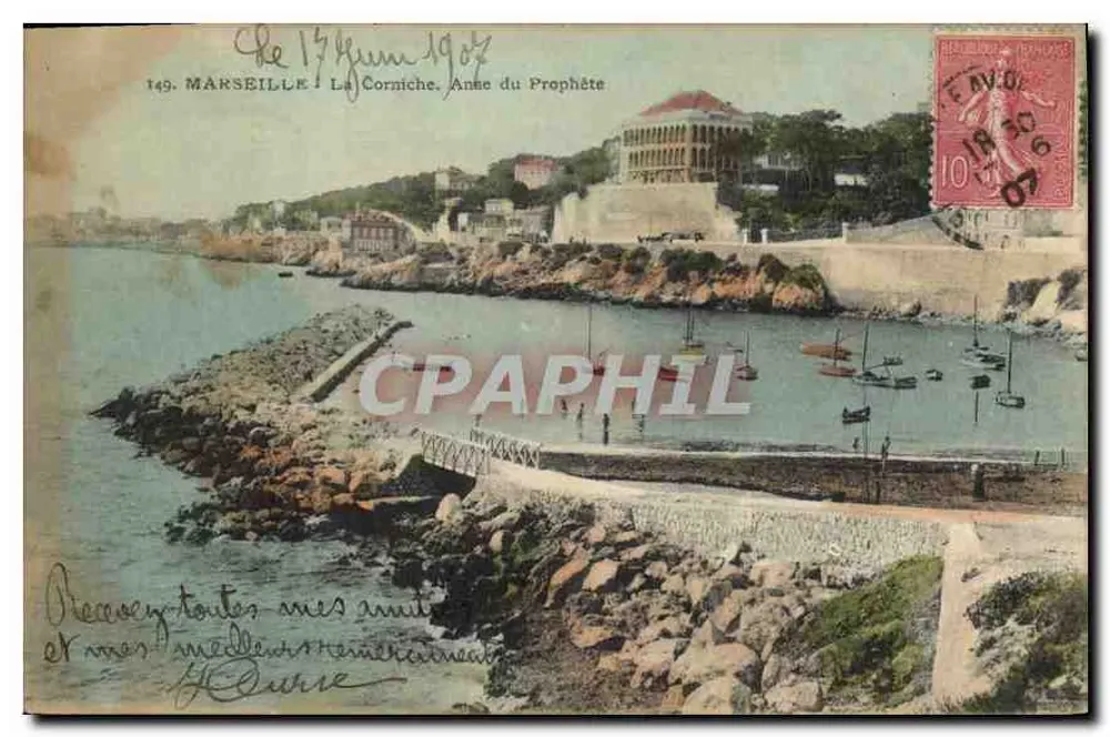 Marseille — La Corniche, Ance du Prophète — Atelier de Phototypie Guerande - Frente