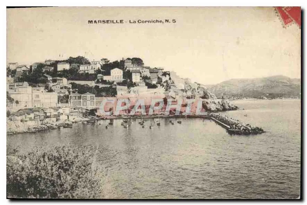 Marseille - A Corniche, N. 5 — editor não identificado - Frente