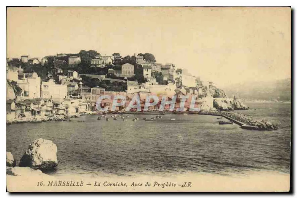 Marselha — A Corniche, Enseada do Profeta — LR - Frente
