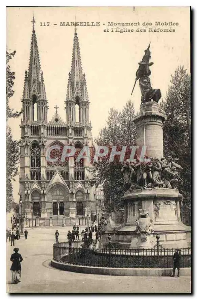 Marseille - Denkmal der Mobiles und die Reformierte Kirche - Vorderseite