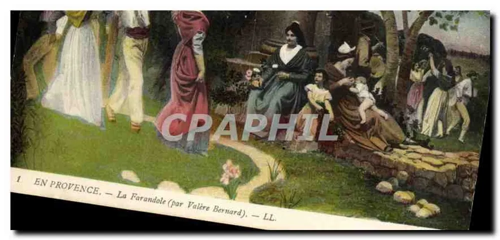 En Provenza — La Farandole (por Valère Bernard) — LL - Anverso