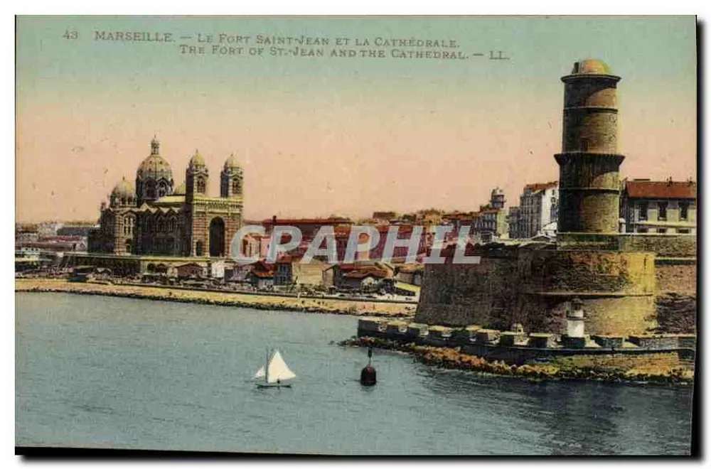 Marseille — Le Fort Saint-Jean et la Cathédrale — LL - Vorderseite
