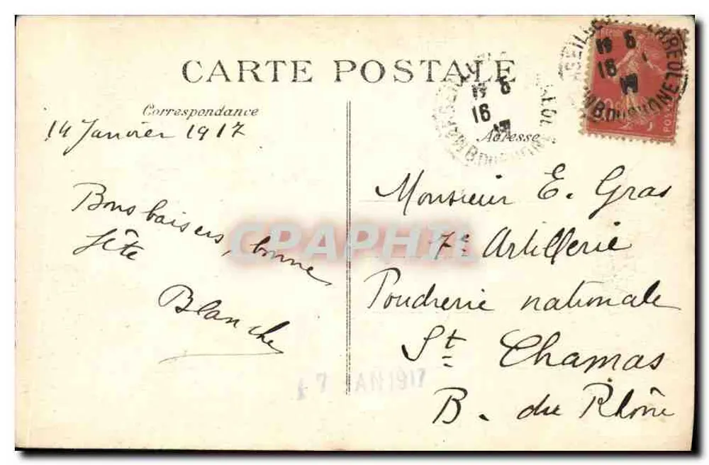 Marselha — A Corniche e o Restaurante da Réserve — Periecta 1626 - Verso