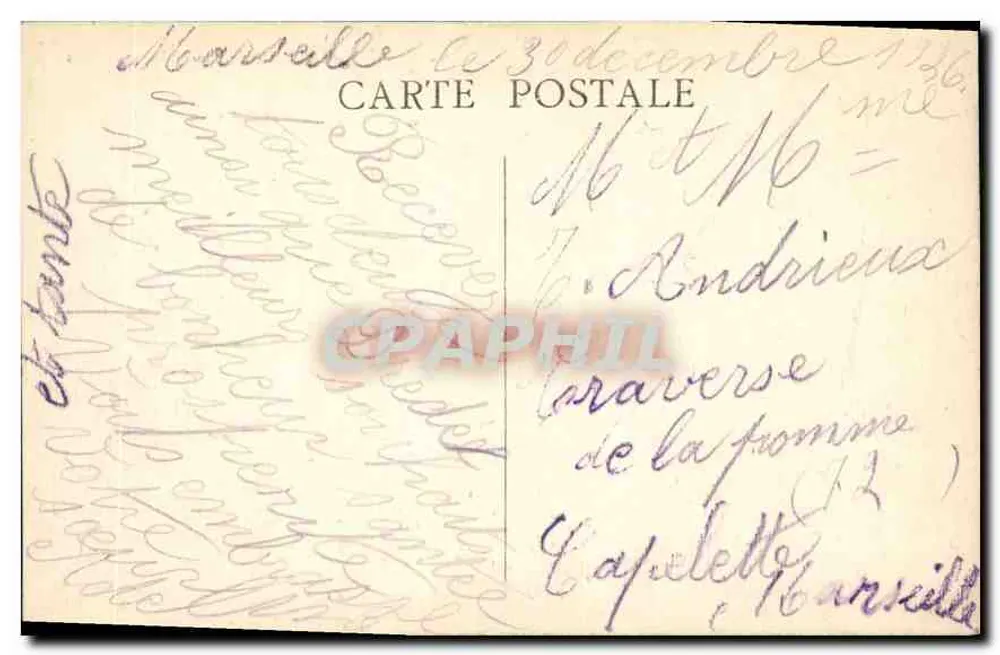 Marseille — O Profeta — Editor: C. L. B. (n° 16) - Verso