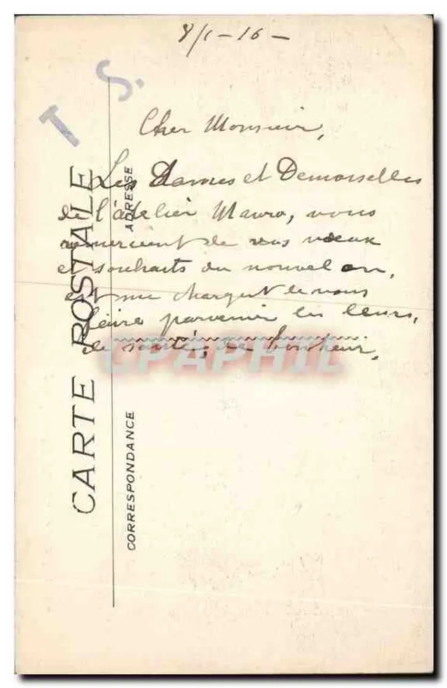 MARSEILLE - O Profeta - L.★ - Verso