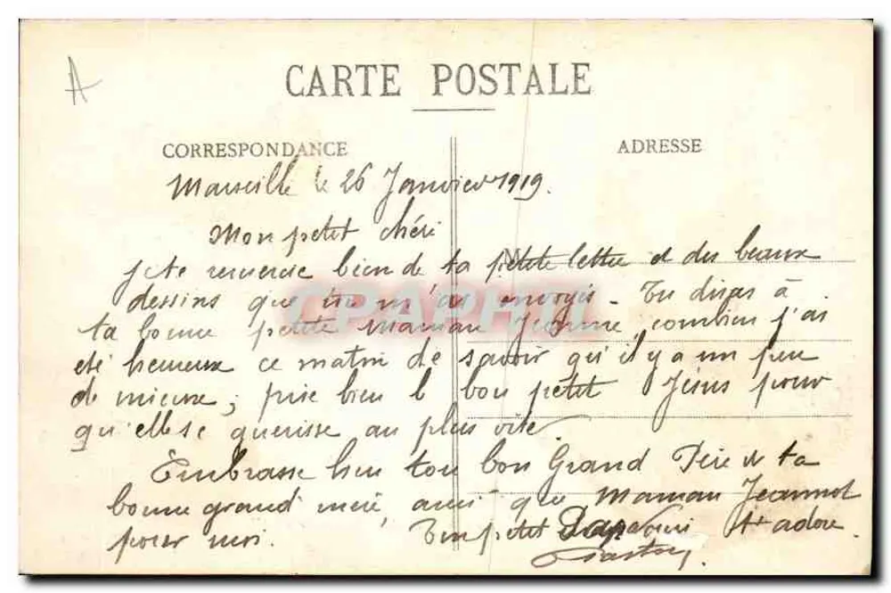 Marseille - A Corniche, Anse do Profeta - J.F. n°117 - Verso