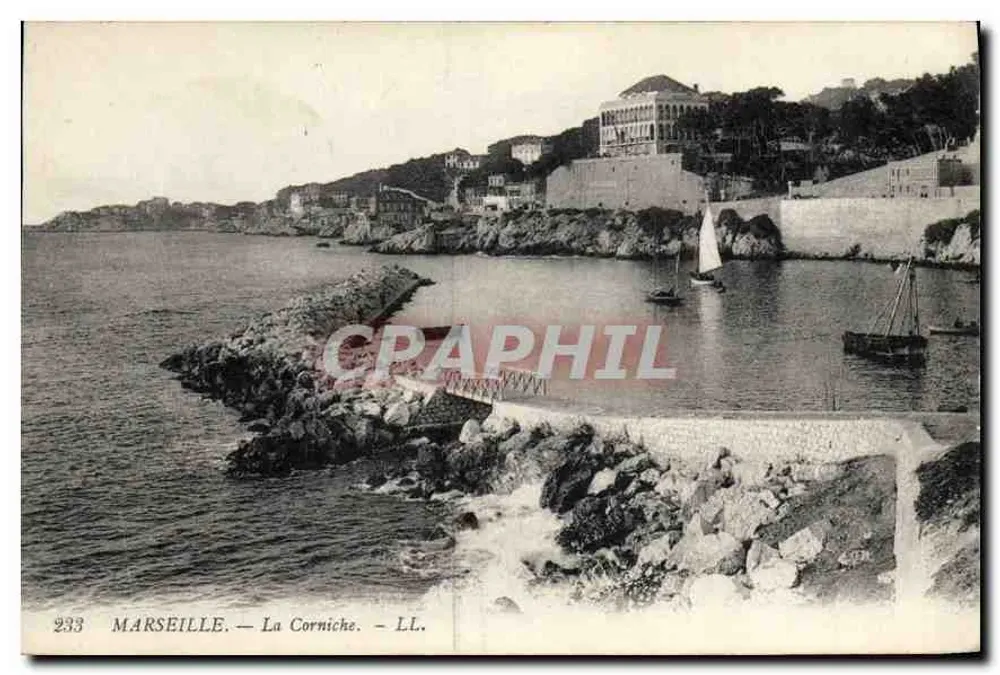 Marselha — A Corniche — LL. — n° 233 - Frente