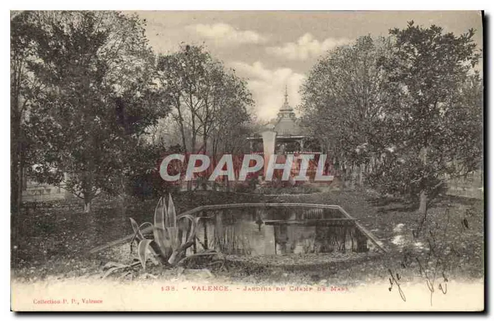 Valência - Jardins du Champ de Mars — Coleção P. P. Valence, n° 138 - Frente