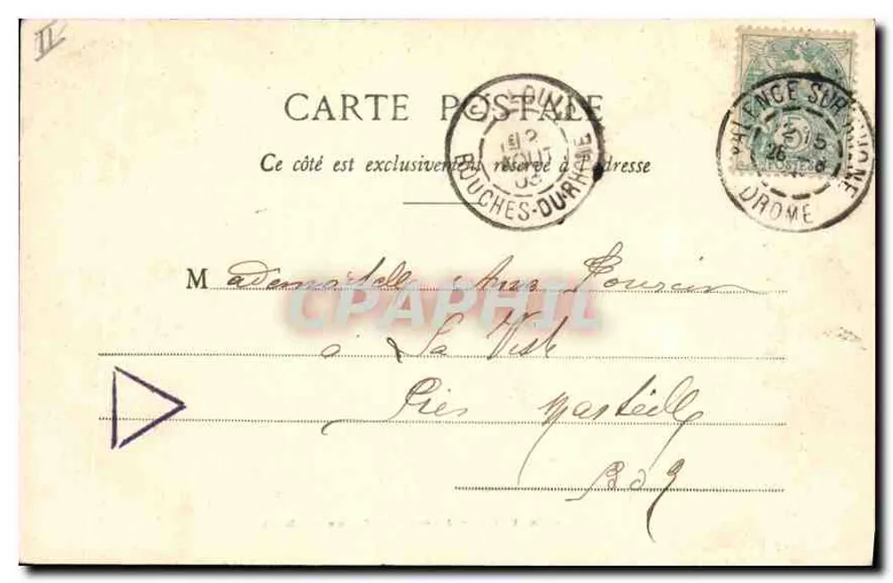 Valência - Jardins du Champ de Mars — Coleção P. P. Valence, n° 138 - Verso