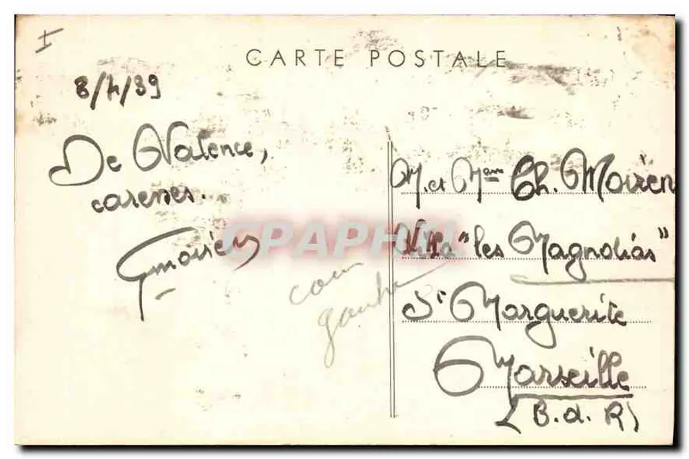 Valence (Drôme) — Park Jouvet — Die Großen Treppen — Verlag: Sammlung Valencony - Rückseite