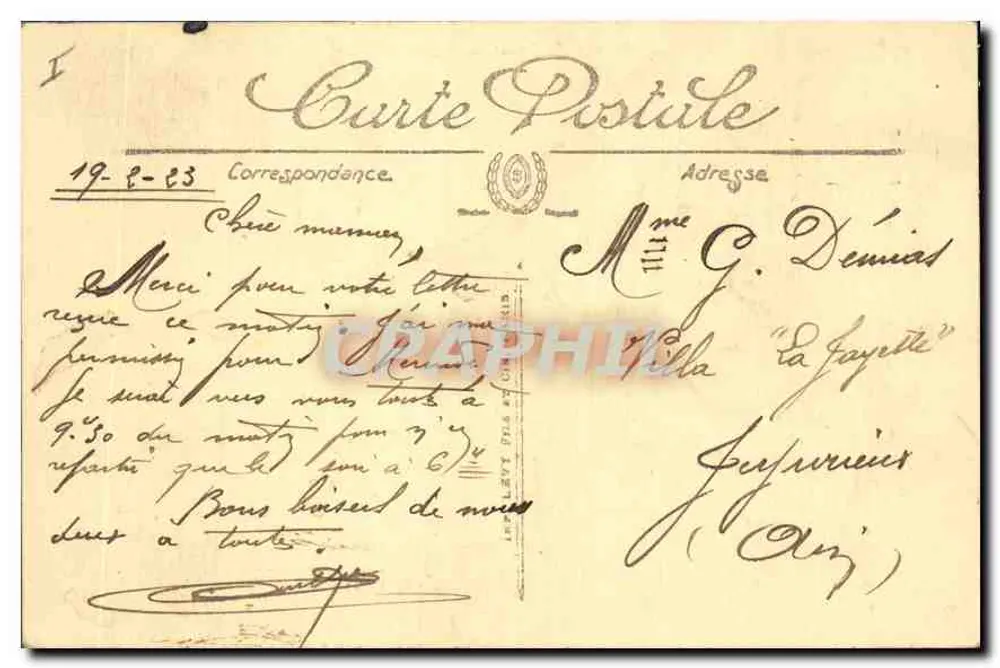 Valência — Parque Jouvet — LL. — Editor LL, n° 97 - Verso