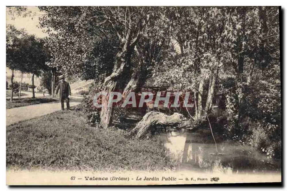 Valence (Drôme) — Publiczny ogród — B. F., Paryż - Awers