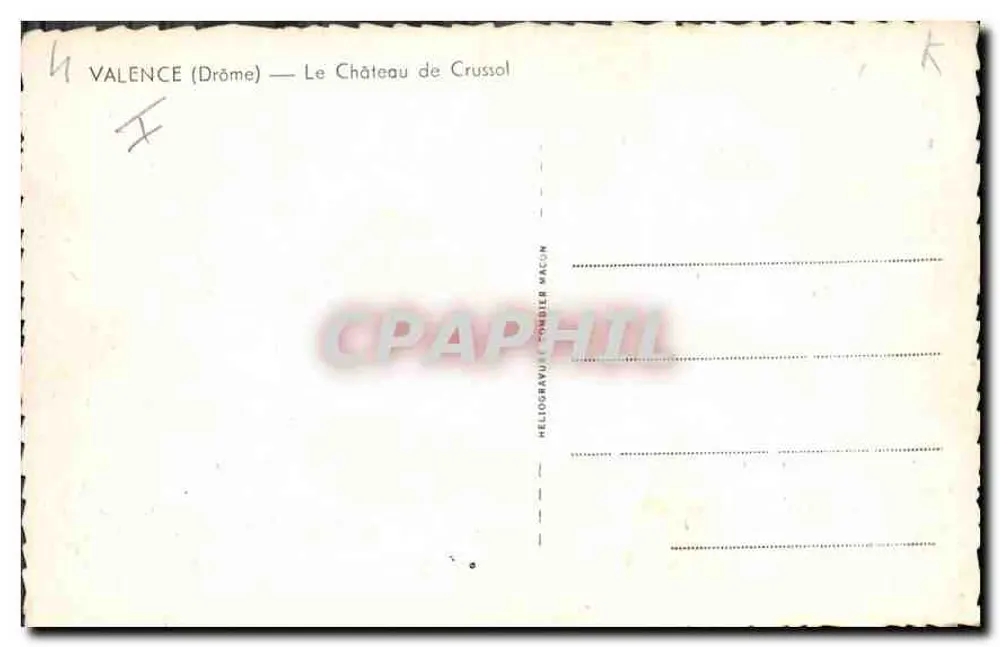 O Castelo de Crussol — Valence (Drôme) — Héloïse Bavier & Compagnie - Verso