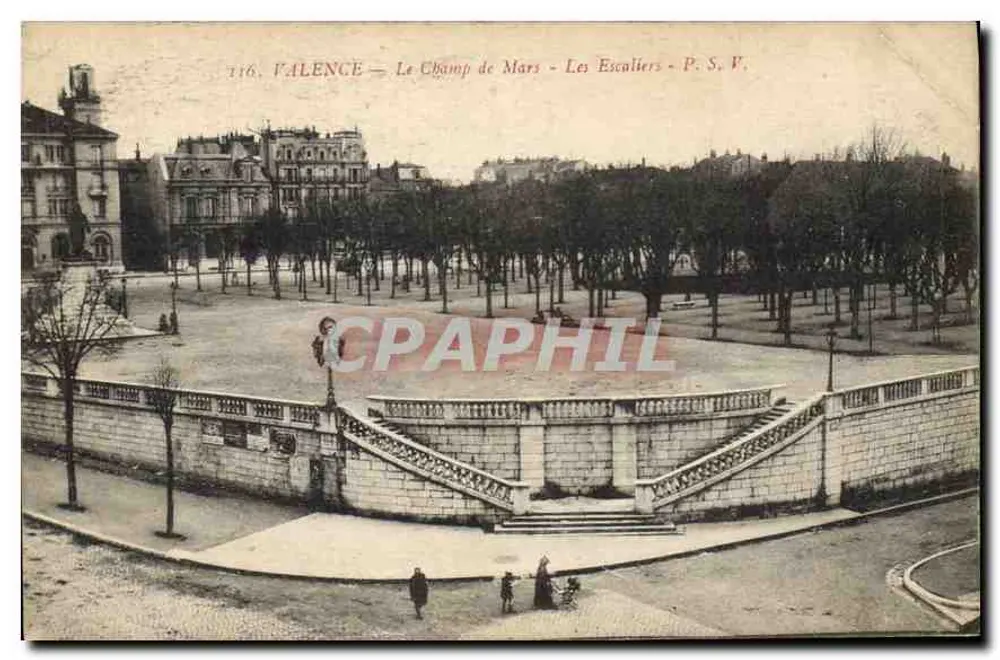 Valence — Het Veld van Mars — De Trappen — P. S. V. — n° 116 - Voorkant