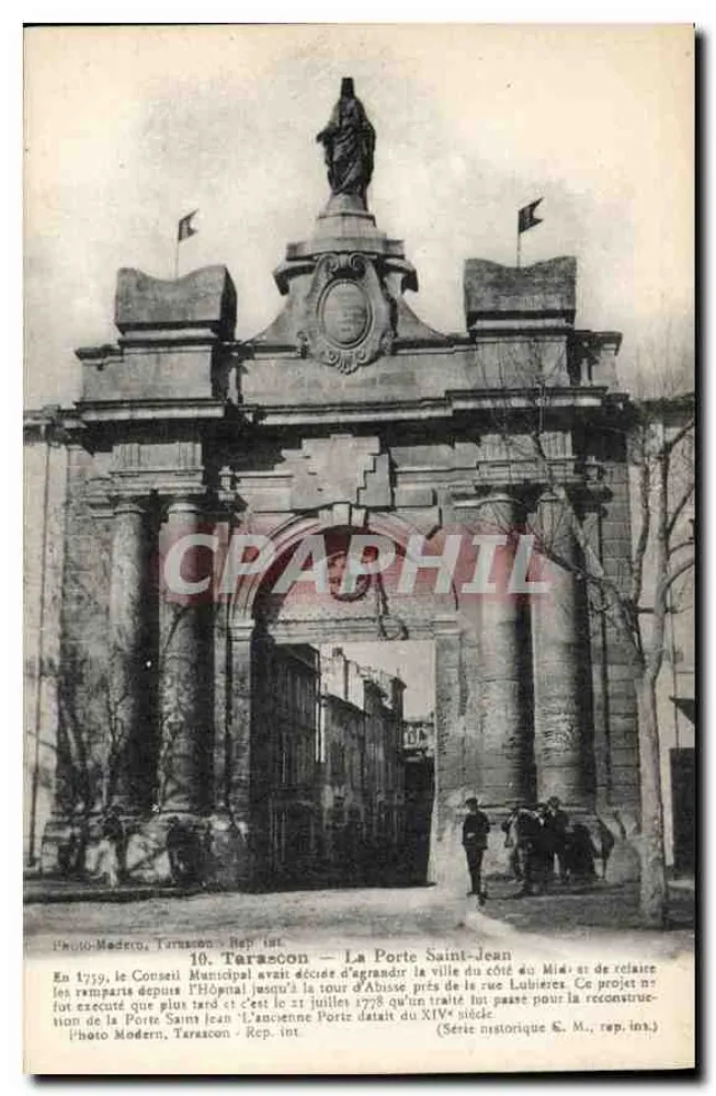 A Porta Saint-Jean — Tarascon — Foto Moderna, Rep. int. (Série histórica K. M.) - Frente