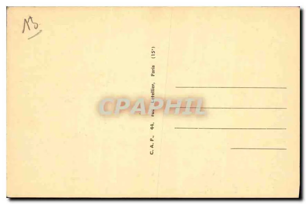 Igreja de Santa Marthe — Tarascon — LL 24 — C.A.P. rue Satellier, Paris - Verso