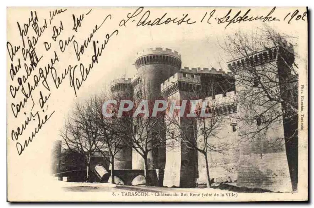 Tarascon - Château du Roi René (côté de la Ville) — Photo J. Mandin, Tarascon, n°8 - Recto