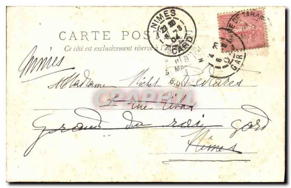 Tarascon — Antigo Colégio (n°395) — Edições J. Brun & Cie, Carpentras - Verso