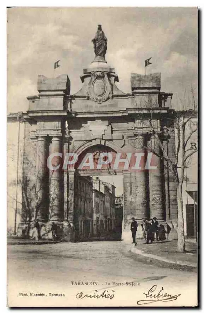 Tarascon — La Porte Saint-Jean — Poet Blanchin, Tarascon - Voorkant