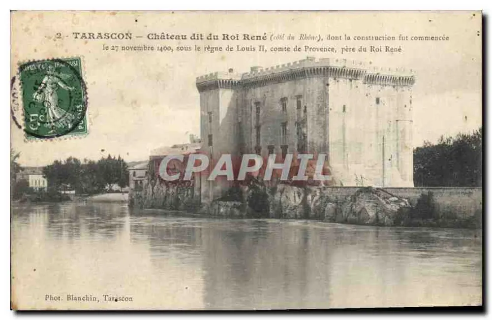 Tarascon — Castelo dito do Rei René (edição do Ródano) — Fot. Blanchin, Tarascon - Frente