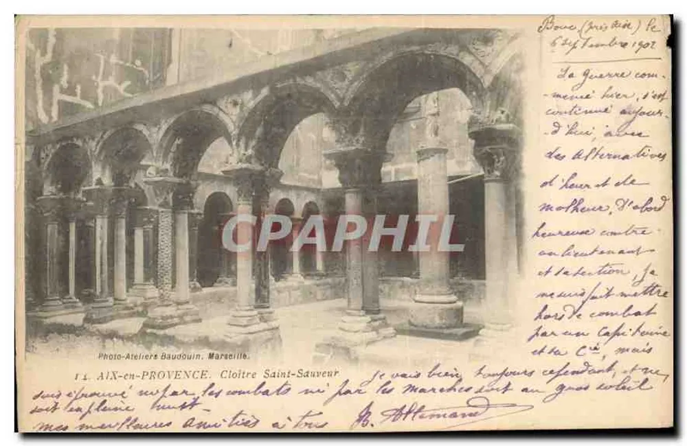 Aix-en-Provence — Cloître Saint-Sauveur — Photo-Aтелиère Baudouin, Marcadille - Frente