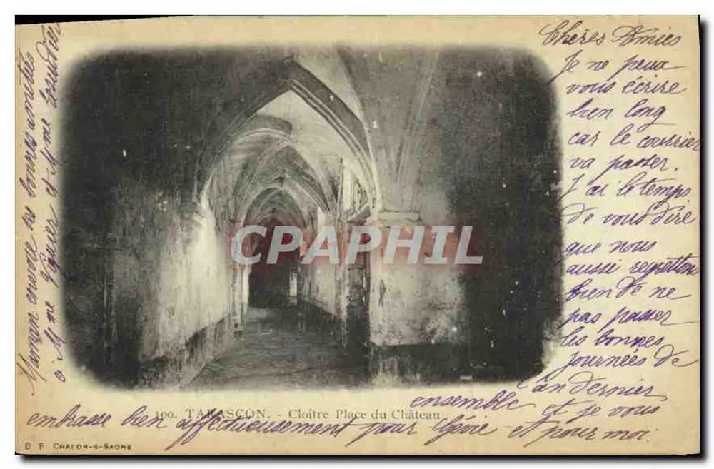 TANASCON — Claustro Praça do Castelo — Editor F. Charon-saône, n° 100 - Frente