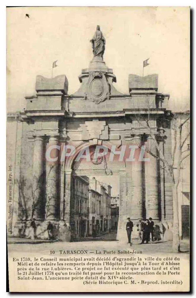 Tarascon — A Porta Saint-Jean — Série Histórica C. M. - Frente