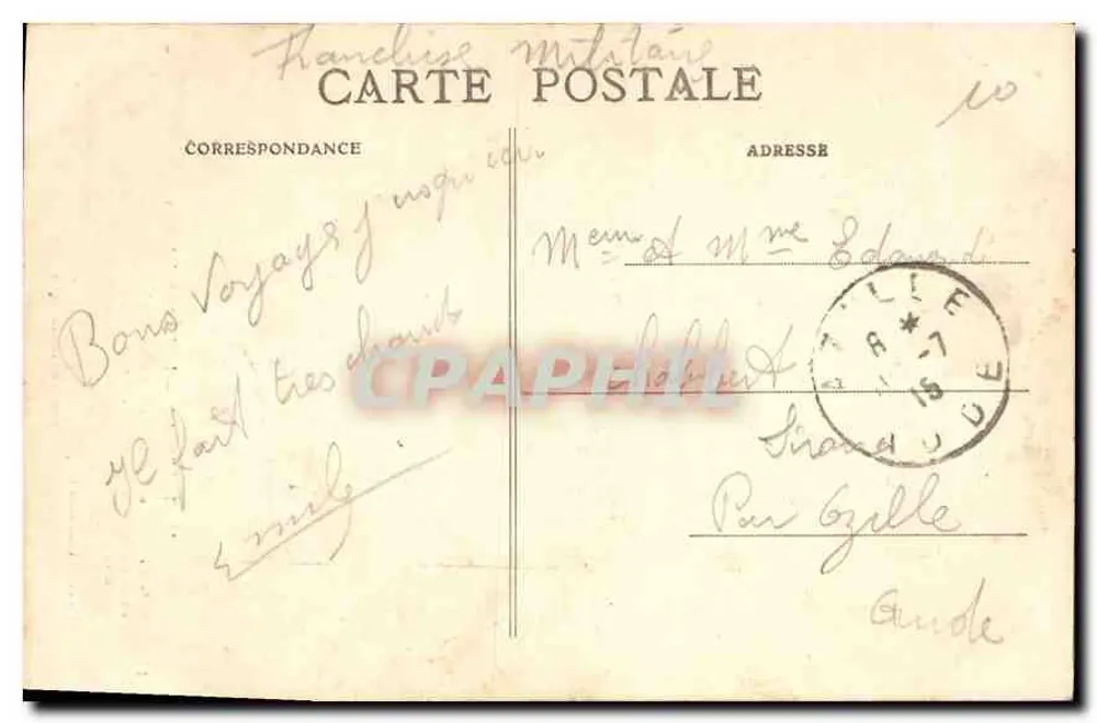 Tarascon — A Porta Saint-Jean — Série Histórica C. M. - Verso