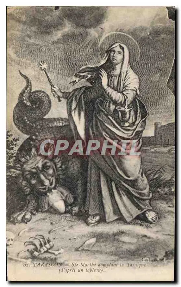 Tarascon — Sainte-Marthe dominiert die Tarasque — Coll. A. - Vorderseite