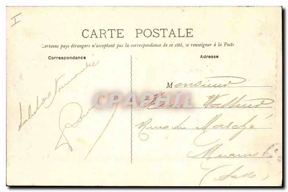 Vernon — Het arm Saint-Jean en het arm Hébert — Uitgave F. Fautret, Vernon - Achterkant