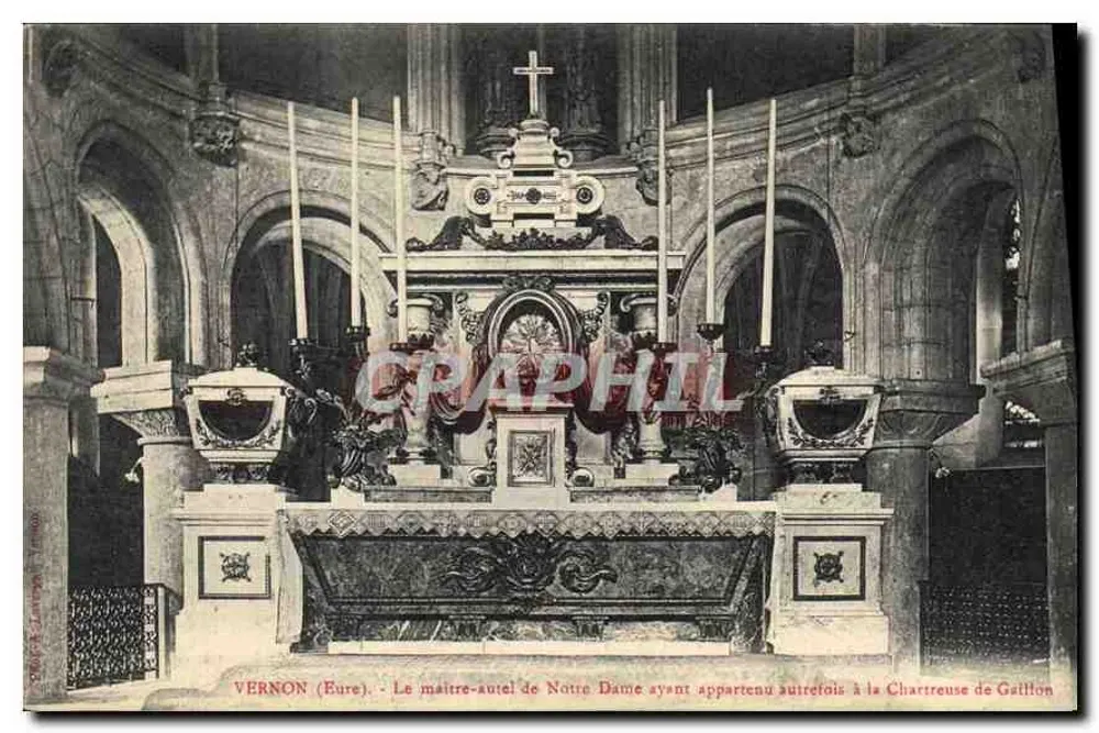 Vernon (Eure) — Der Meisteraltar der Notre-Dame, der der Kartäuserabtei von Gaillon gehörte - Vorderseite