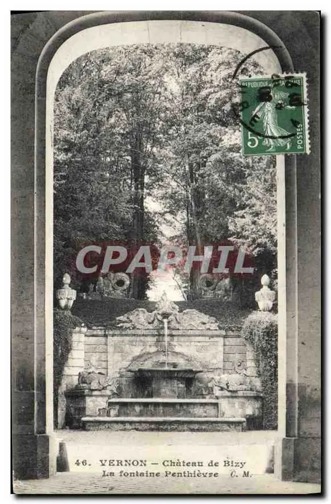 Vernon — Schloss Bizy — La fontaine Penthievse — C. M. - Vorderseite