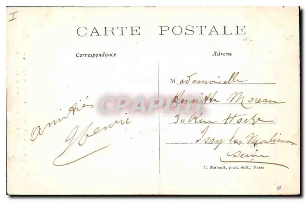Vernon — Schloss Bizy — La fontaine Penthievse — C. M. - Rückseite