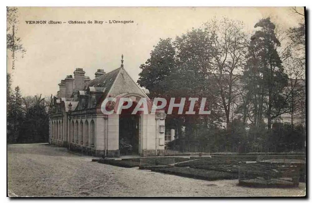 Vernon (Eure) — Castelo de Bizy — A Orangerie - Frente