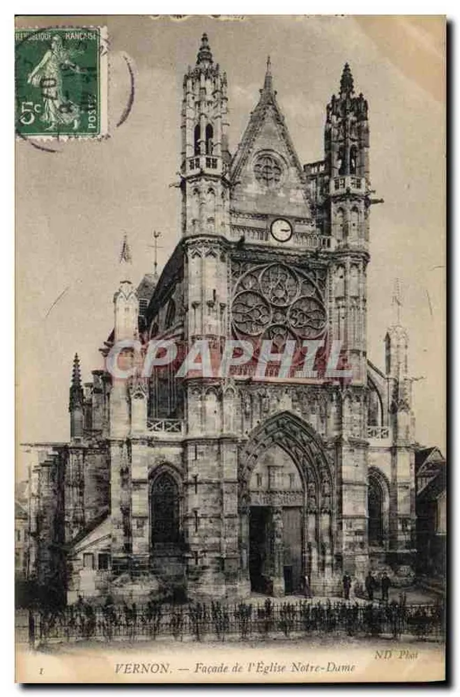 Vernon — Fachada da Igreja Notre-Dame — ND Phot - Frente